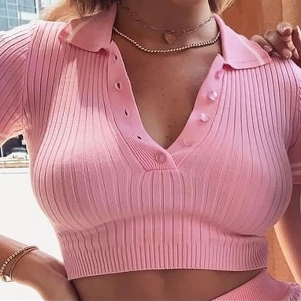MESHKI PINK TOP SIZE S